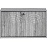  Ormar za cipele na zidu ALKMAAR 71 x 17 x 43 cm Siva Sonoma - Siva Sonoma | shoptok.hr