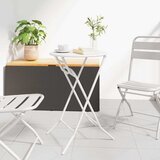  Stol za vrt Bijelo 50 x 50 x 72 cm Metal | shoptok.hr