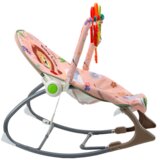  Stolica za ljuljanje za bebe s efektom vibracije i melodijama Lion - roza | shoptok.hr