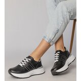 Gemre Black sports sneakers with silver insert Lenkuta | Shoptok.si