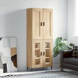 vidaXL Visoka komoda hrasta sonome 69 5x34x180cm od konstruiranog drva | shoptok.hr