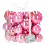  Set Božićnih kuglica u nijansama ružičaste boje - 37 komada | shoptok.hr