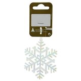 ukrasi za božićno drvce pahulja (bijela, plastika, 1 kom., 7,5 cm)  ukrasi za božićno drvce pahulja (bijela, plastika, 1 kom., 7,5 cm) Slike