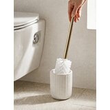 Sinsay Rebrasta keramička WC četka sa zlatnom ručkom | shoptok.hr
