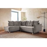 Miuform Svjetlo smeđa sklopiva kutna garnitura od samta (s lijevim kutom) Lazy Lukka – | shoptok.hr