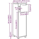  Kupaonski ormar Bijelo 30 5 x 30 x 101 cm Konstruirano drvo | shoptok.hr