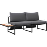  Vrtni kauč s jastukom Antracit 200,5 x 70 x 85,5 cm Čelik | Eponuda.com