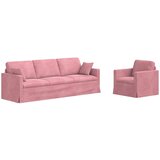  Set sofe 2 pcs Ružičasta 228 x 78 x 80 cm Baršun | shoptok.hr