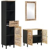  Set ormarića za kupaonicu 3 kom. Prirodna 38 x 33 x 160 cm | shoptok.hr