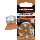 Ansmann Set baterija za slušni aparat 312 PR41, 6 komada | Eponuda.com