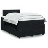  Krevet box spring s madracem crni 120 x 190 cm baršunasti | shoptok.hr