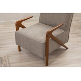 Atelier Del Sofa fotelja larus wood berjer walnut grey
