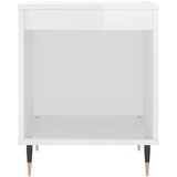  Noćni ormarići 2 kom sjajni bijeli 40x35x50cm konstruirano drvo | Eponuda.com
