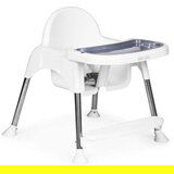 ECO TOYS hranilica za bebe 2U1 sa postoljem i pojasevima white ecotoys | ePonuda.com
