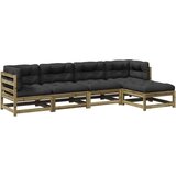  5-dijelni set vrtnih sofa s jastucima od impregnirane borovine | shoptok.hr