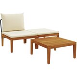 3 3 kom. Vrtni Lounge Set s Jastučićima Prirodna | shoptok.hr
