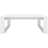  Stolić za kavu bijeli 100 x 100 x 35 cm od konstruiranog drva | shoptok.hr