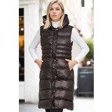 Dewberry Z6757 WOMEN'S VEST-DARK BLACK Cene
