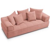 Bobochic Paris Rožnata sedežna garnitura iz šenilje 237 cm Whesley – | Shoptok.si