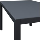 Ambia Garden VRTNA MIZA kovina, steklo temno siva | Shoptok.si