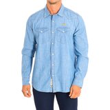 La Martina Srajce z dolgimi rokavi TMC003-DM091-D7001 Modra | Shoptok.si
