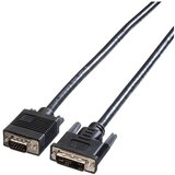 Roline VGA / DVI priključni kabel VGA 15-polni vtič\, DVI-A 12+5-polni vtič 5.00 m črna 11.04.5450 zaščiten\, lahko se privije VGA kabel, (20417680) | Shoptok.si