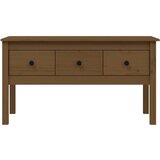  Klubska mizica medeno rjava 102x49x55 cm trdna borovina, (20714191) | Shoptok.si