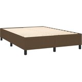 vidaXL Krevet s oprugama i madracem tamnosmeđi 140 x 190 cm od tkanine | shoptok.hr