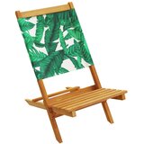 Sklopive stolice 8 kom. Zelena tkanina i puno drvo | shoptok.hr