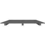 Za krevet sivi 90 x 200 cm od masivne borovine | shoptok.hr