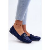 Boto Women's Stylish Suede Moccasins Navy Blue Rabell | Shoptok.si