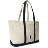 Polo Ralph Lauren Nakupovalna torba kremna / mornarska | Shoptok.si