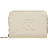 Calvin Klein Jeans SCULPTED MED ZIP AROUND DEBOSS K60K612741 Bež