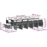  15-dijelni vrtni blagovaonski set s jastucima poliratan smeđi | shoptok.hr