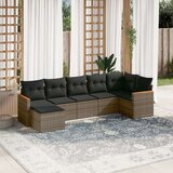  7-dijelni set vrtnih sofa sivi od poliratana | shoptok.hr