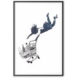  Plakat - Shopping Frenzy 21x30 Crni okvir | shoptok.hr