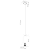 Sollux SL.1686 - visilica na sajli lami 1xGU10/10W/230V, bela | Eponuda.com