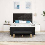 VidaXL Box Spring Krevet s Madracem i Klupom Crni 140x200 cm Tkanina VidaXL Box Spring Krevet s Madracem i Klupom Crni 140x200 cm Tkanina Slike