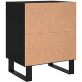  Noćni ormarići 2 kom crni 40 x 30 x 50 cm konstruirano drvo | shoptok.hr