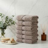 Carefree Brown Brown Wash Towel Set (6 Pieces) Cene