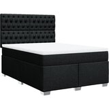  Krevet s oprugama i madracem crni 140x200 cm od tkanine | shoptok.hr