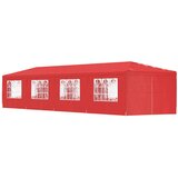 vidaXL Zabavni šotor 1200 x 300 x 255 cm Rdeča PE in jeklo, (5000219043) | Shoptok.si