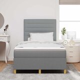  s opruga kutije Svijetlo siva 120 x 190 cm tkanina | shoptok.hr