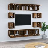  10-dijelni set TV ormarića boja dimljenog hrasta drveni | shoptok.hr