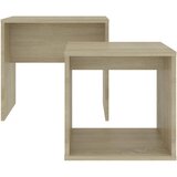  Set stolića za kavu boja hrasta 48x30x45 cm konstruirano drvo | shoptok.hr