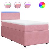 vidaXL Box spring krevet s madracem ružičasti 80 x 200 cm baršunasti | shoptok.hr