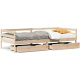 vidaXL Dnevna postelja s predali 90x200 cm trdna borovina | Shoptok.si