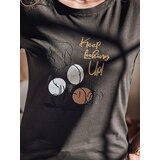 DStreet T-shirt damski z pudlem LUMIFITU czarny | Shoptok.si