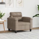  Fotelja smeđesiva 60 cm od mikrovlakana | shoptok.hr