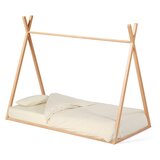 Kave Home Dječji krevet od masivne bukve u obliku kućice s podnicom 90x190 cm u prirodnoj boji Maralis – | shoptok.hr